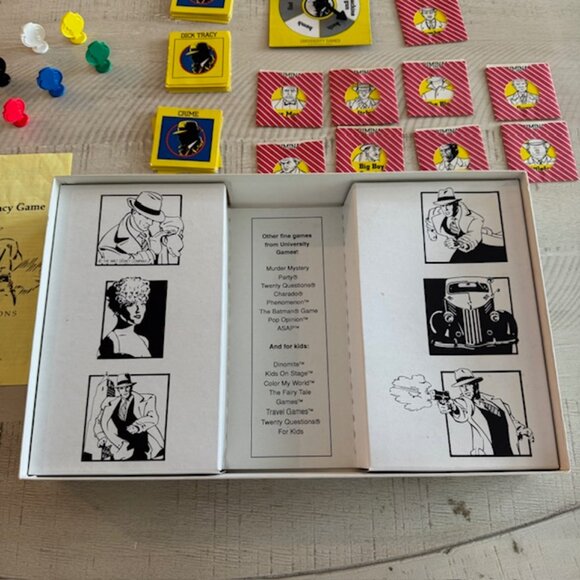 Vintage 1990 University Games The Dick Tracy Game - Picture 7 of 11